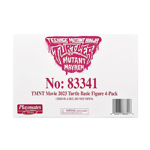 Teenage Mutant Ninja Turtles: Mutant Mayhem Basic Figure Turtle 4-Pack Bundle by Playmates Toys