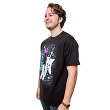 Marvel Deadpool Space Trip Unicorn Kitty Adult T-Shirt (Medium, Black)