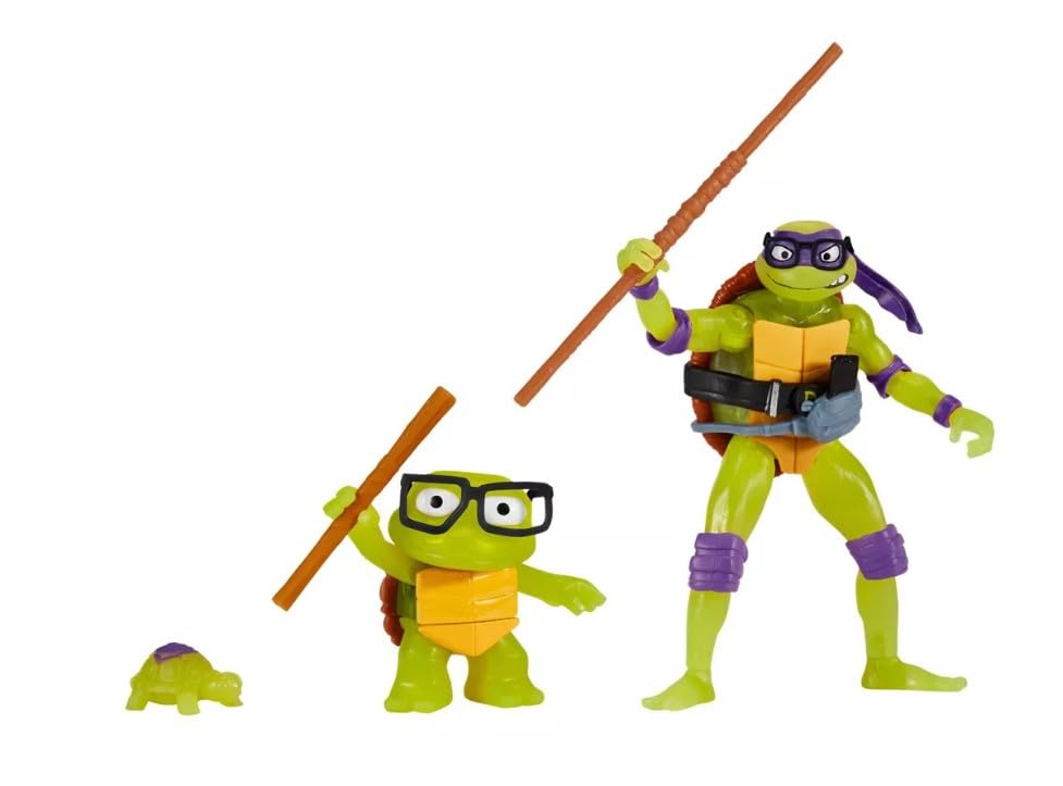 Teenage Mutant Ninja Turtles: Mutant Mayhem 4.5” Donatello Making of A Ninja Basic Action Figure by Playmates Toys