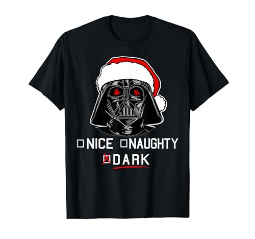 Star Wars Darth Vader Dark List Santa Christmas T-Shirt