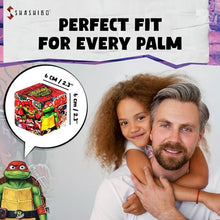 SHASHIBO Teenage Mutant Ninja Turtles Shape Shifting Box - Award-Winning, Patented Magnetic Puzzle Cube w/36 Rare Earth Magnets -Fidget Cube Transforms Into Over 70 Shapes (Raphael Series 2)