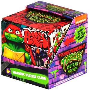 SHASHIBO Teenage Mutant Ninja Turtles Shape Shifting Box - Award-Winning, Patented Magnetic Puzzle Cube w/36 Rare Earth Magnets -Fidget Cube Transforms Into Over 70 Shapes (Raphael Series 2)