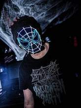 RIDDIM Spider Led Mask for Kids, Super Hero Cosplay, Light up Scary Scream Mask for Carnival, Halloween