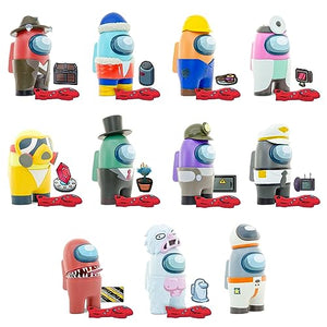 YuMe Official Among Us Mystery Capsules Impostor vs Crewmate Blind Box Stocking Stuffers Mini Action Figure Surprise Toys Bag Accessories for Boys and Girls - Series 2