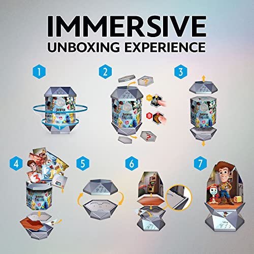 YuMe Disney 100 Series Mystery Capsule Blind Box with Surprise Characters Figurines Toys 2 Pack