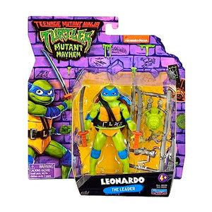 Teenage Mutant Ninja Turtles: Mutant Mayhem 4.5” Leonardo Basic Action Figure by Playmates Toys