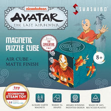 SHASHIBO Avatar The Last Airbender Shape Shifting Box - Award-Winning, Patented Magnetic Puzzle Cube w/ 36 Rare Earth Magnets - Fidget Transforms Into Over 70 Shapes (Avatar - Air)