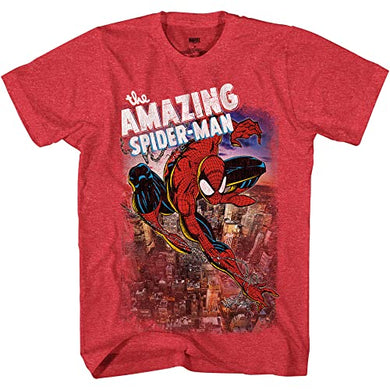 Marvel Men's Amazing Spider-Man T-Shirt, Red