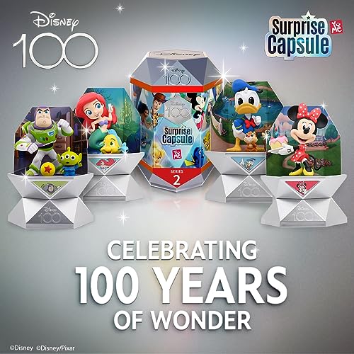 YuMe Official Disney 100 Surprise Mystery Capsules Blind Box with Surprise Pixar Characters Gift Figurines Toys - Series 2, 2 Pack