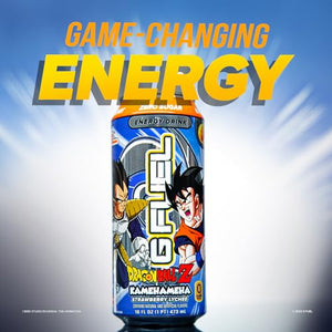G Fuel Kamehameha Strawberry Lychee Flavored Energy Drink Dragon Ball Z, 16 oz Can, 12-pack