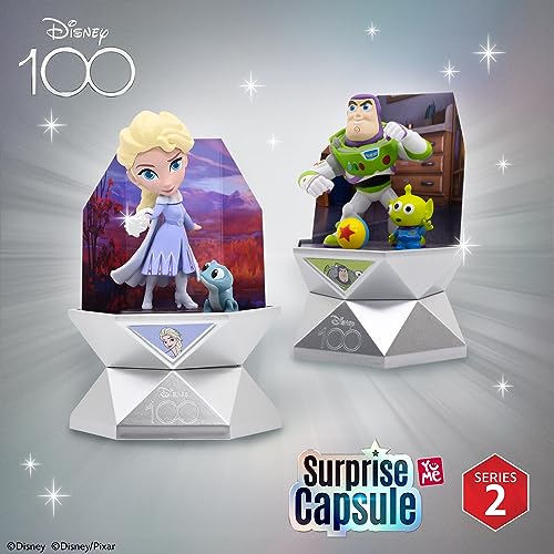 YuMe Official Disney 100 Surprise Mystery Capsules Blind Box with Surprise Pixar Characters Gift Figurines Toys - Series 2, 2 Pack