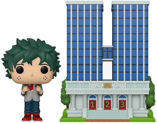 Funko Pop! Town: My Hero Academia - U.A. High School with Deku in Uniform, Multicolor