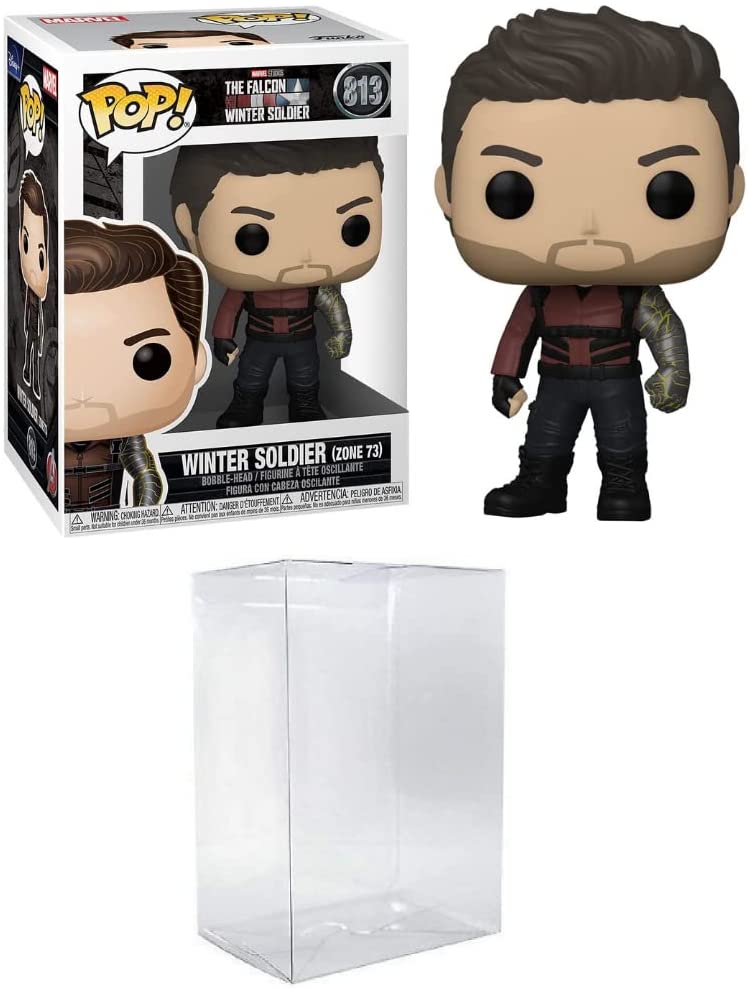 The Falcon and Winter Soldier Winter Soldier Pop! Vinyl Figure 813 (Bundled with Box Protector)