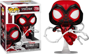 Spider-Man Miles Morales Crimson Cowl Suit Pop # 770 Marvel Gamerverse Vinyl Figure (Bundled with EcoTek Protector to Protect Display Box)