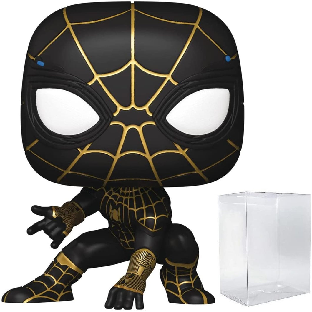 Spider-Man: No Way Home - Spider-Man in Black and Gold Suit  (Bundled with Box Protector)