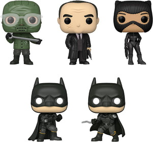 The Batman Set of 5 - Batman, Batman (alt), Selina Kyle (Catwoman), Penguin and The Riddler