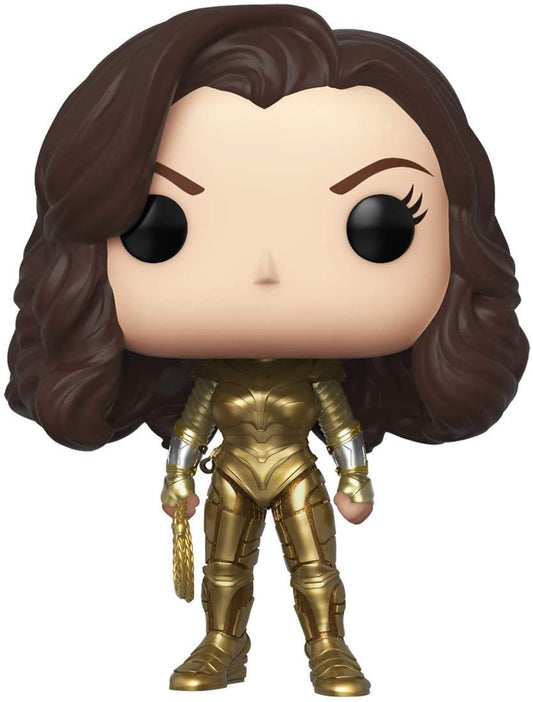 Funko Pop! Heroes: DC's Wonder Woman 1984 - Wonder Woman with Golden Armor (Metallic) Vinyl Figure, Amazon Exclusive