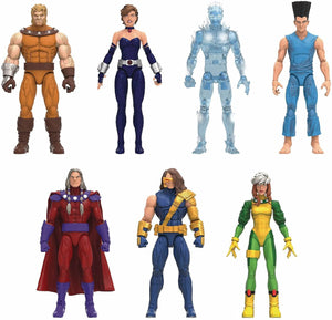 Marvel Legends X-Men Age of Apocalypse: Magneto, Rogue, Cyclops, Sabretooth, Shadowcat, Iceman, Legion, Colossus
