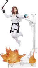 Black Widow Marvel Legends 6-Inch Deluxe White Costume Action Figure with Stand