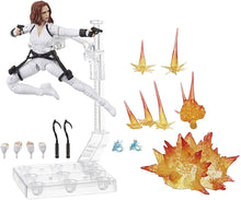 Black Widow Marvel Legends 6-Inch Deluxe White Costume Action Figure with Stand
