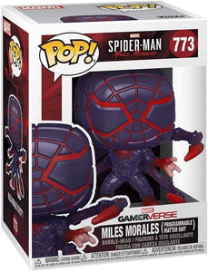 Spider-Man Miles Morales Programmable Matter Suit Pop # 773 Marvel Gamerverse Vinyl Figure (Bundled with EcoTek Protector to Protect Display Box)
