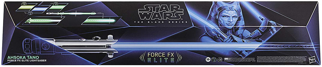 Star Wars The Black Series Ahsoka Tano Force FX Elite Lightsaber with Advanced LEDs and Sound Effects
