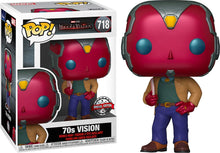 Funko Pop! Marvel Wandavision 70s Vision Exclusive Figure