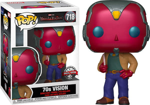 Funko Pop! Marvel Wandavision 70s Vision Exclusive Figure