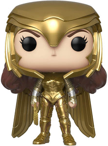 Funko Heroes: POP! Wonder Woman 1984 Collectors Set - Gold Power Pose, Gold Flying Pose, Wonder Woman with Lasso, Wonder Woman Flying