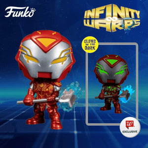 Warped Heroes Exclusive Pop! Figures Infinity Warps Bundled with Marvel Iron Hammer Glow in The Dark + Soldier Supreme + Arach-Knight 3 Items