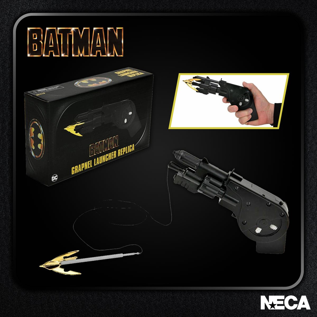 Batman 1989 Batman Grapnel Launcher Prop Replica