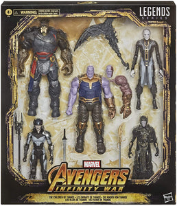 Hasbro Marvel Legends Series Toys 6-Inch Collectible Action Figure 5-Pack The Children of Thanos, 5 Figures, Premium Design (Amazon Exclusive)