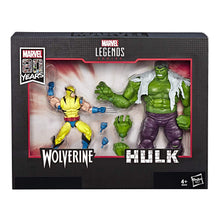 Marvel Legends 80th Anniversary Hasbro Wolverine and Hulk 6-Inch Action Figure 2-Pack