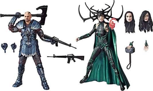 Marvel Legends Series Thor: Ragnarok 6"-Scale Movie-Inspired Skurge &amp; Marvel’s Hela Collectible Action Figure 2 Pack