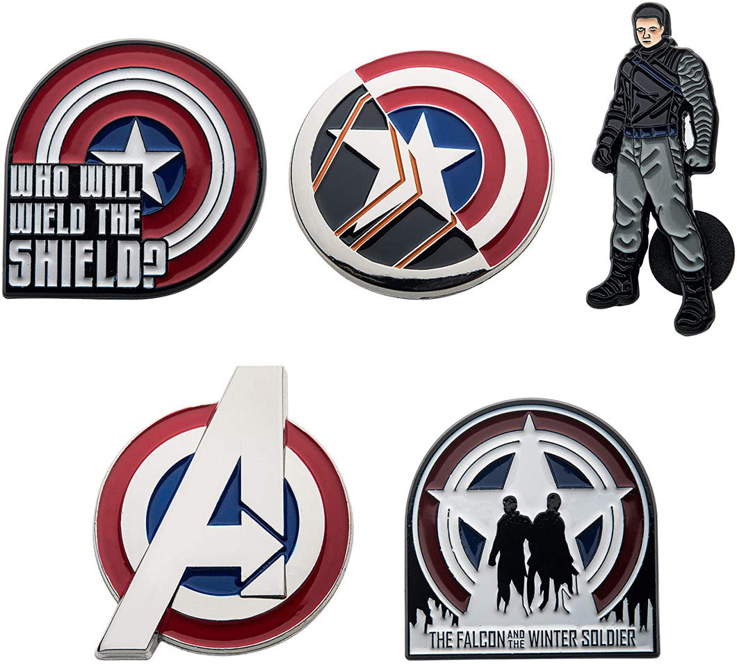 Marvel The Winter Soldier Enamel 5 Pin Set (Amazon Exclusive)