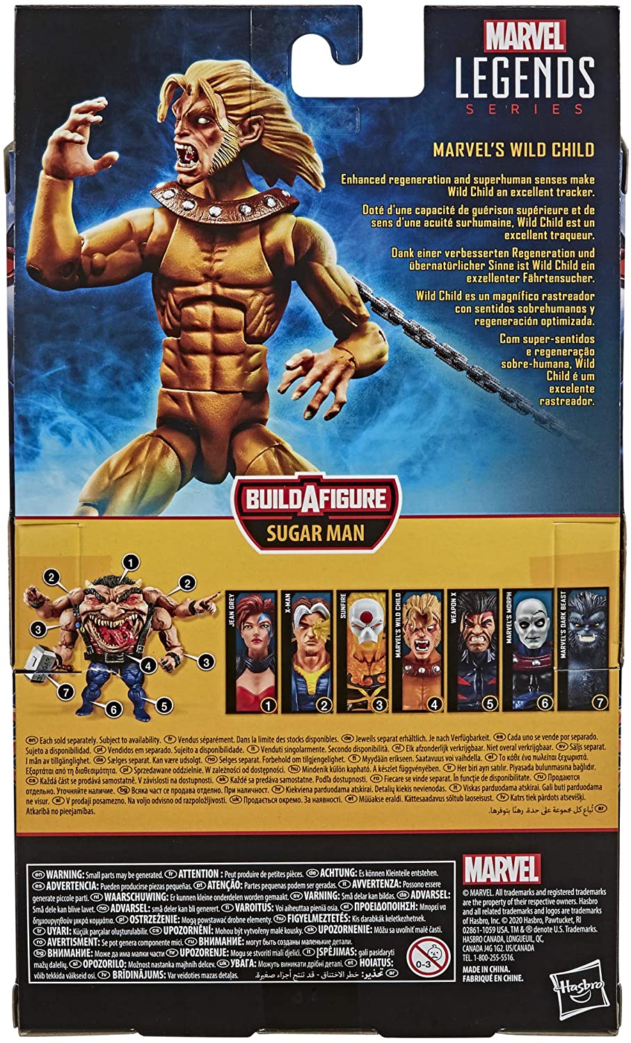 Hasbro Marvel Legends Series 6-inch Collectible Marvel’s Wild Child Action Figure Toy X-Men: Age of Apocalypse Collection