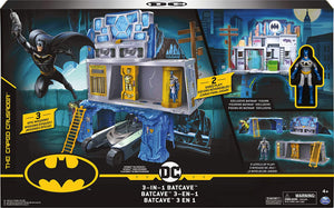 BATMAN 3-in-1 Batcave Playset with Exclusive 4-inch Action Figure and Battle Armor