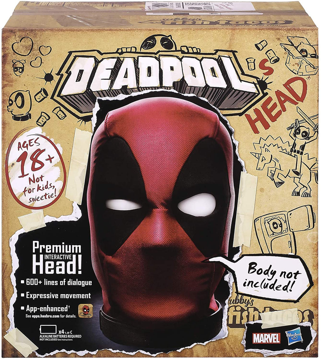 Marvel Legends Deadpool’s Head Premium Interactive, Moving, Talking Electronic, App-Enhanced Adult Collectible, with 600+ SFX and Phrases