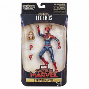 Marvel Captain Marvel 6-inch Legends Captain in Costume Figure for Collectors
