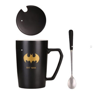 Superhero Mugs - Cup With Cover And Spoon