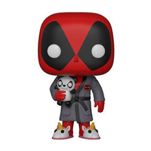 Funko Pop! Marvel X-Men: Deadpool Playtime - Bedtime Deadpool in Robe Vinyl Figure (Bundled with Pop Box Protector Case)