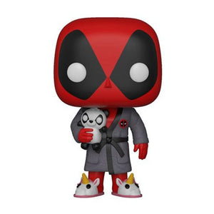 Funko Pop! Marvel X-Men: Deadpool Playtime - Bedtime Deadpool in Robe Vinyl Figure (Bundled with Pop Box Protector Case)