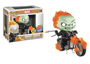 Funko Pop Rides Marvel Classic Ghost Rider with Bike (Glow in the Dark)