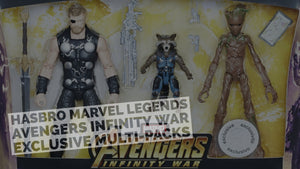Marvel Legends Toys R Us Exclusive! Thor, Groot, and Rocket!
