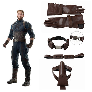 Captain America Cosplay Accessories Belt, Gloves, Chest girdle, Holster