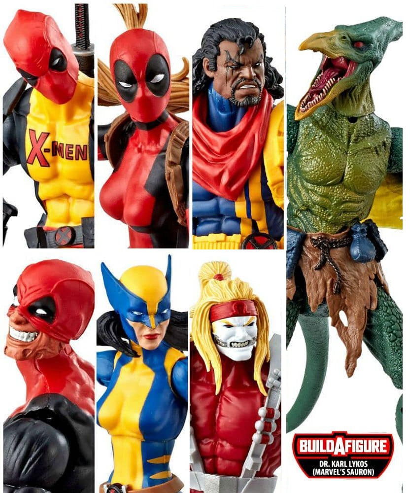 Deadpool Marvel Legends Wave 2 Case SET of 6 Action Figures (Sauron BAF)