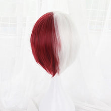 My Hero Academia Shoto Todoroki White And Red Wig + Cap