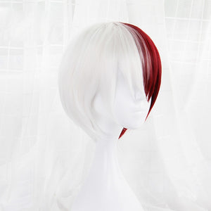 My Hero Academia Shoto Todoroki White And Red Wig + Cap