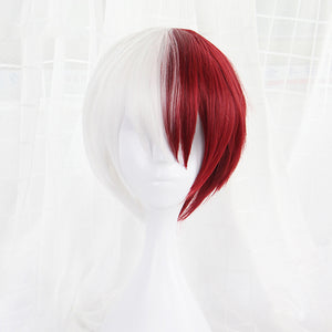 My Hero Academia Shoto Todoroki White And Red Wig + Cap