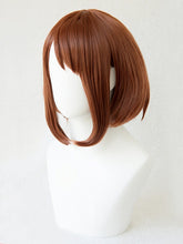 My Hero Academia Uraraka Ochako Brown Wig + Cap
